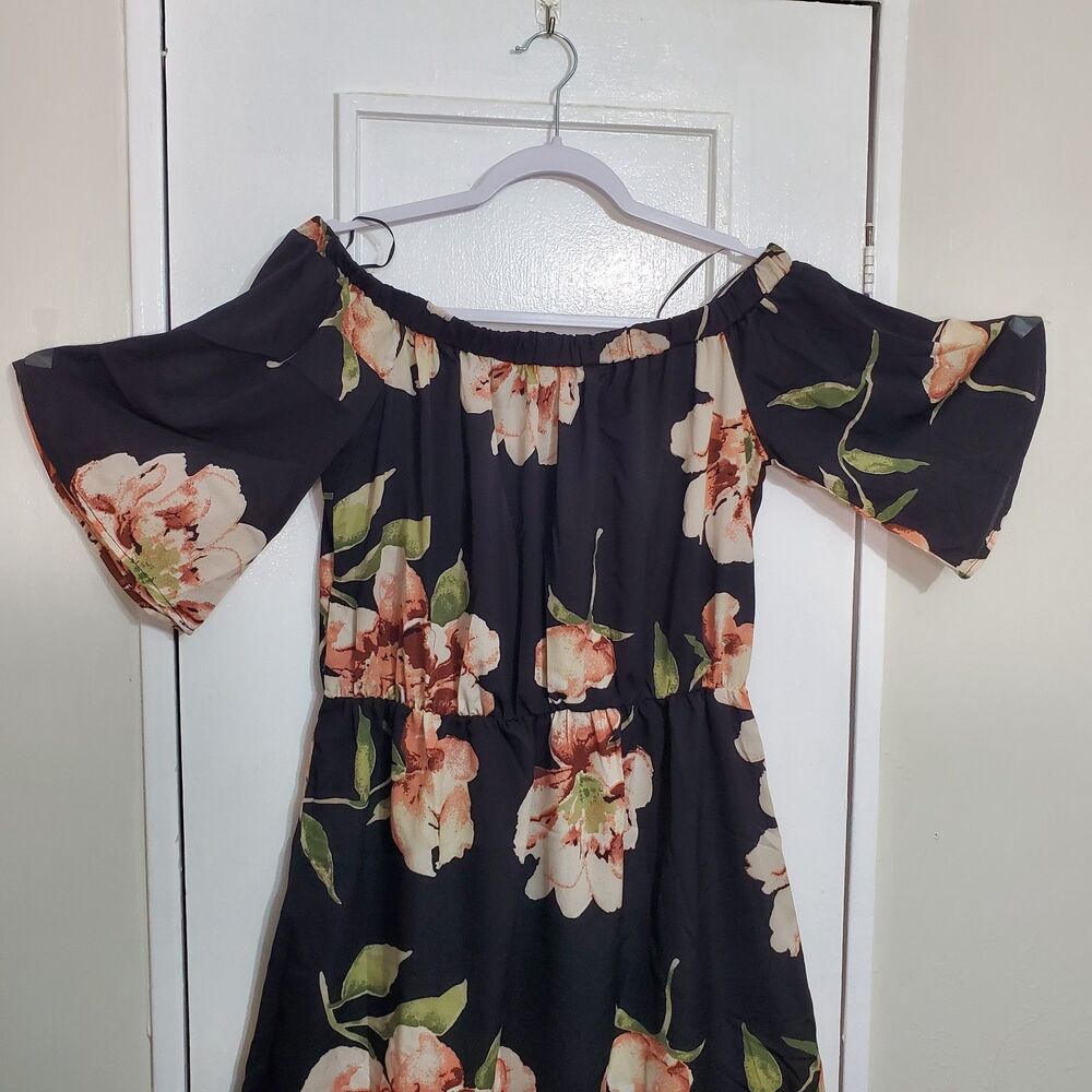 YOINS Your Inspiration Off the Shoulder floral dress Size XL. SKU#A-121 - Picture 8 of 16